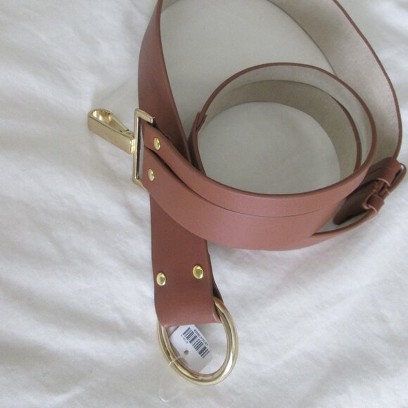 NWT Chico's camel gold ring hook belt - Picture 5 of 5